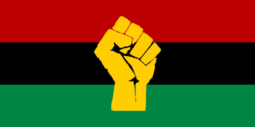 RBG Flag, Black Fist