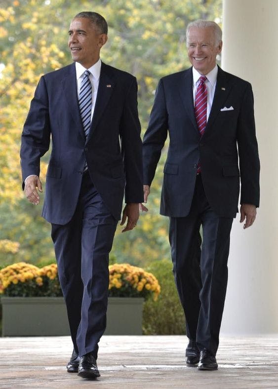 Barack Obama & Joe Biden Steppin'