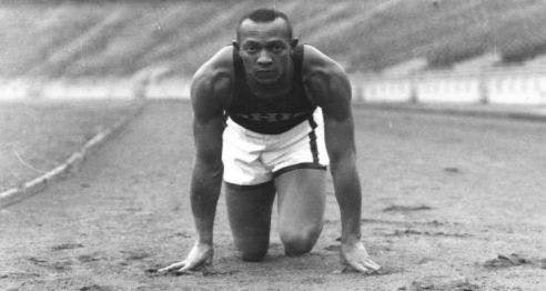 Jesse Owens Getting Set