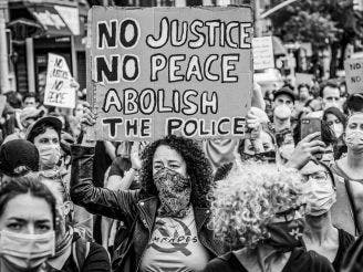 Abolish The Police Protest Sign
