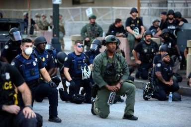 Police Taking A Knee
