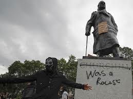 Churchill Statue Disrespected