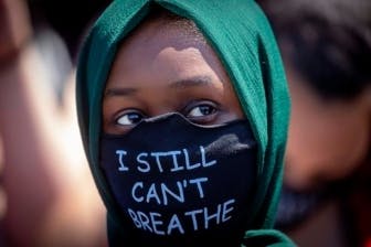 Protester, I Still Can't Breathe Mask