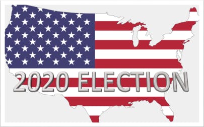 2020 Election American Flag Map