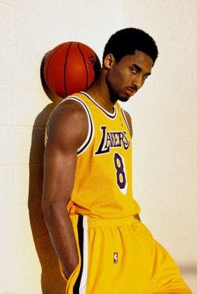 Young Kobe Bryant, Posing