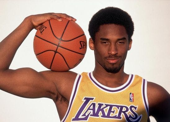 Young Kobe Bryant Striking A Pose