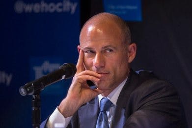 WEST HOLLYWOOD, CA - JULY 26: Attorney Michael Avenatti participates in a city-sponsored panel discussion on July 26, 2018 in West Hollywood, California. During the discussion, Avenatti announced that he is representing three more women who will come forth to claim they were paid by Donald Trump, AMI Entertainment and Michael Cohen to remain silent. Avenatti represents Stormy Daniels in her lawsuit against President Trump over a $130,000 payment to silence her about an alleged affair with Trump. (Photo by David McNew/Getty Images)