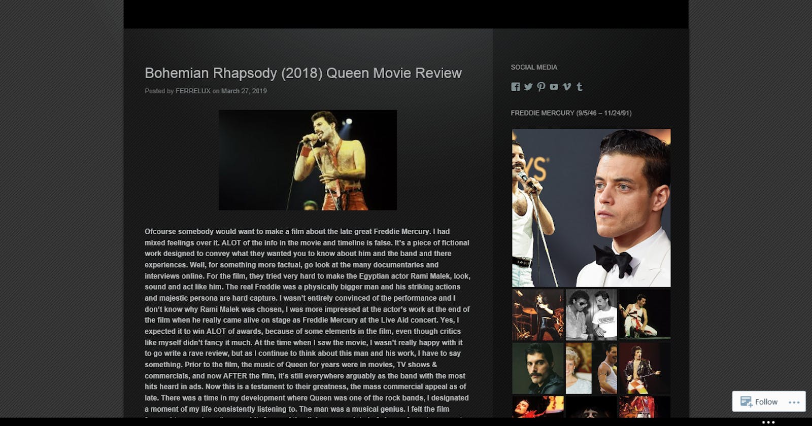 🎼 Bohemian Rhapsody (2018) Queen Movie Review 🎹
