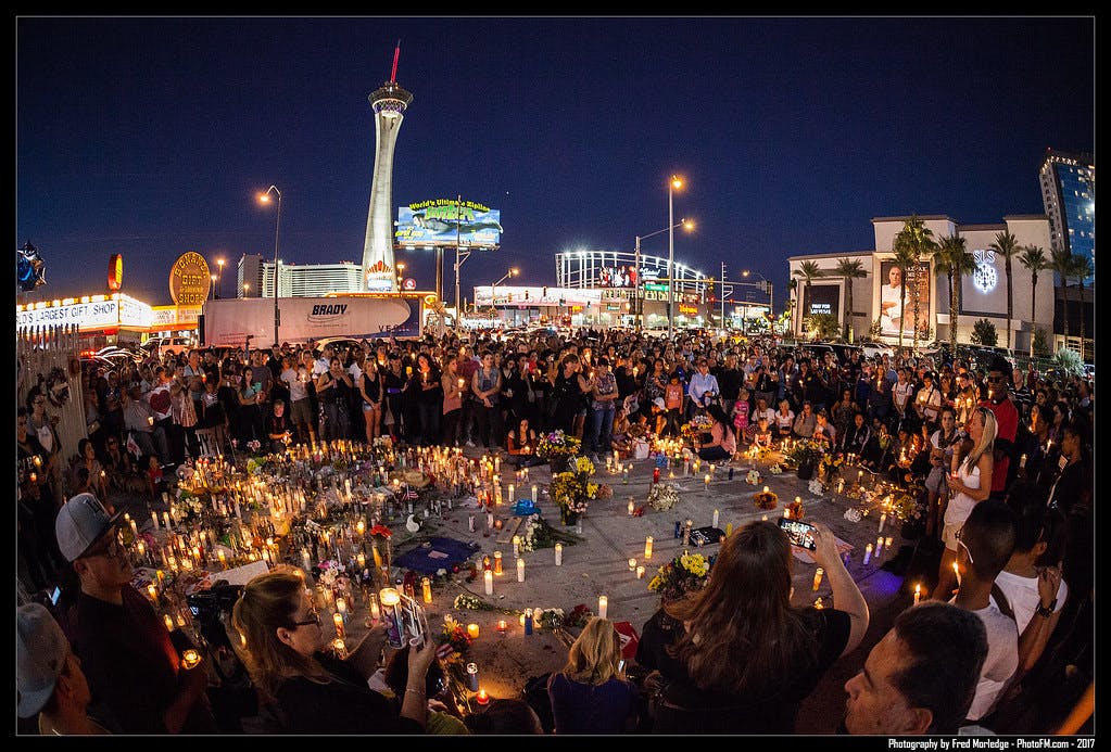 Las Vegas Mass Shooting Vigil 2017