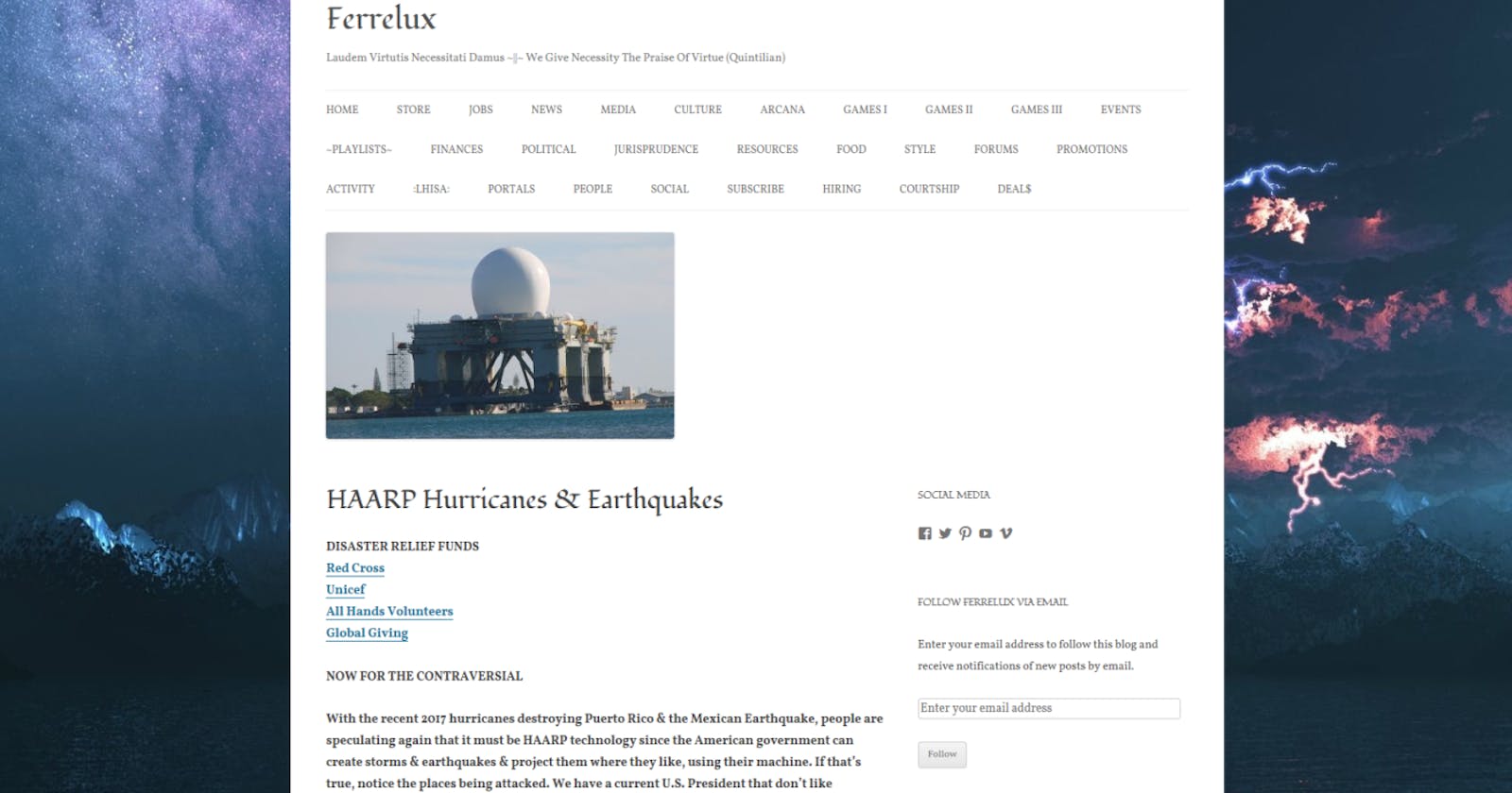 HAARP Hurricanes & Earthquakes 🌏🗻