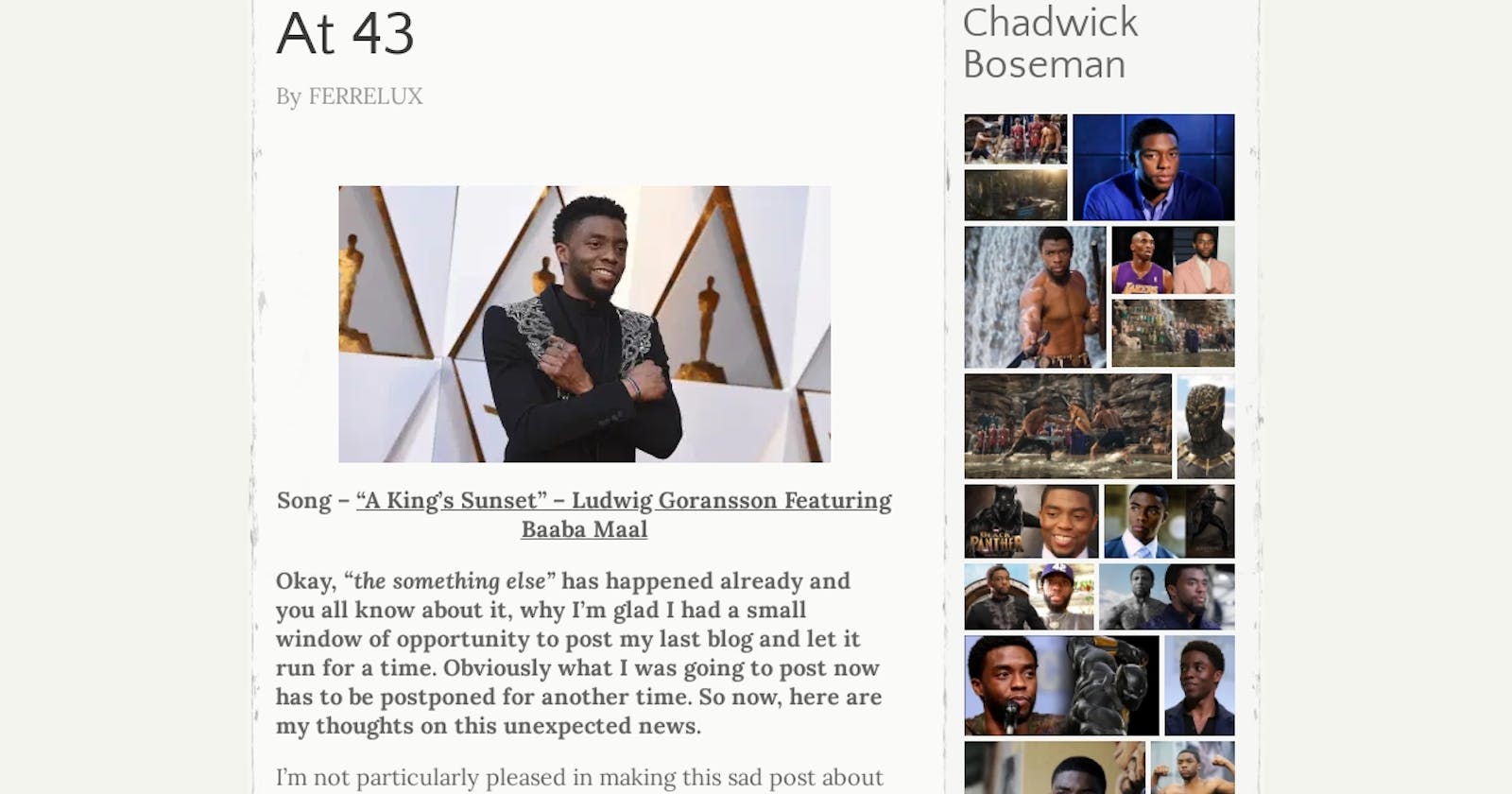 Black Panther Star Chadwick Boseman Dies At 43 👔🎬🛸