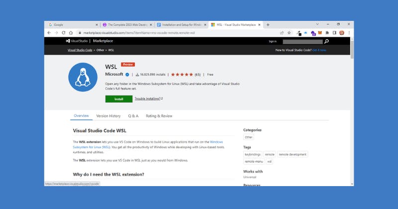 wsl extension