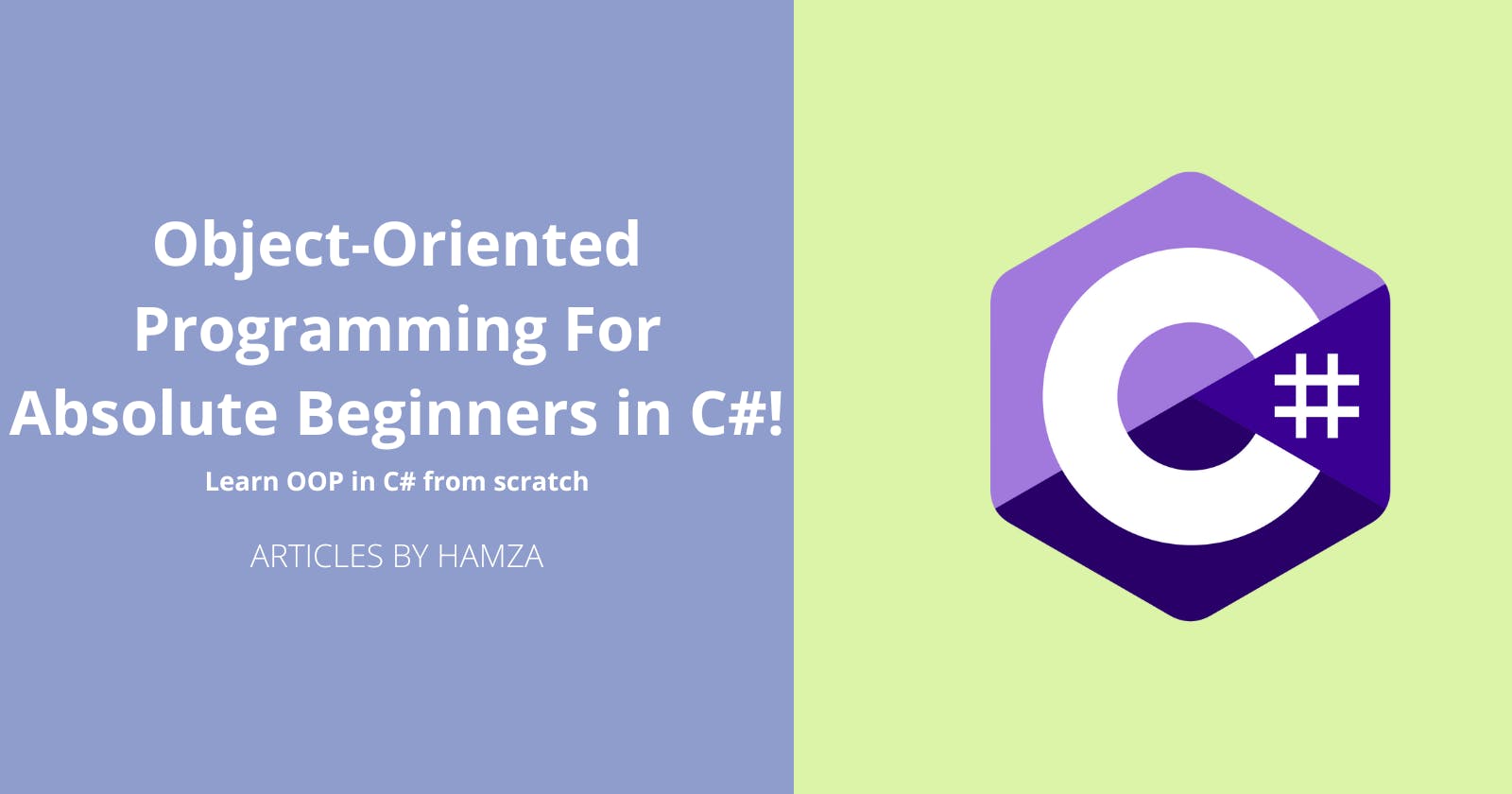 Object-Oriented Programming For Absolute Beginners in C#!