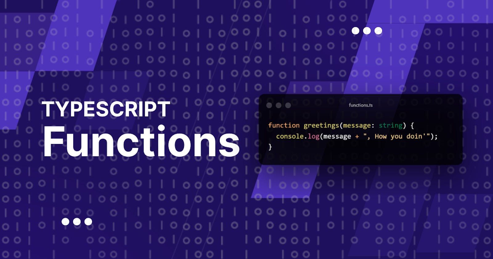 Typescript: Functions