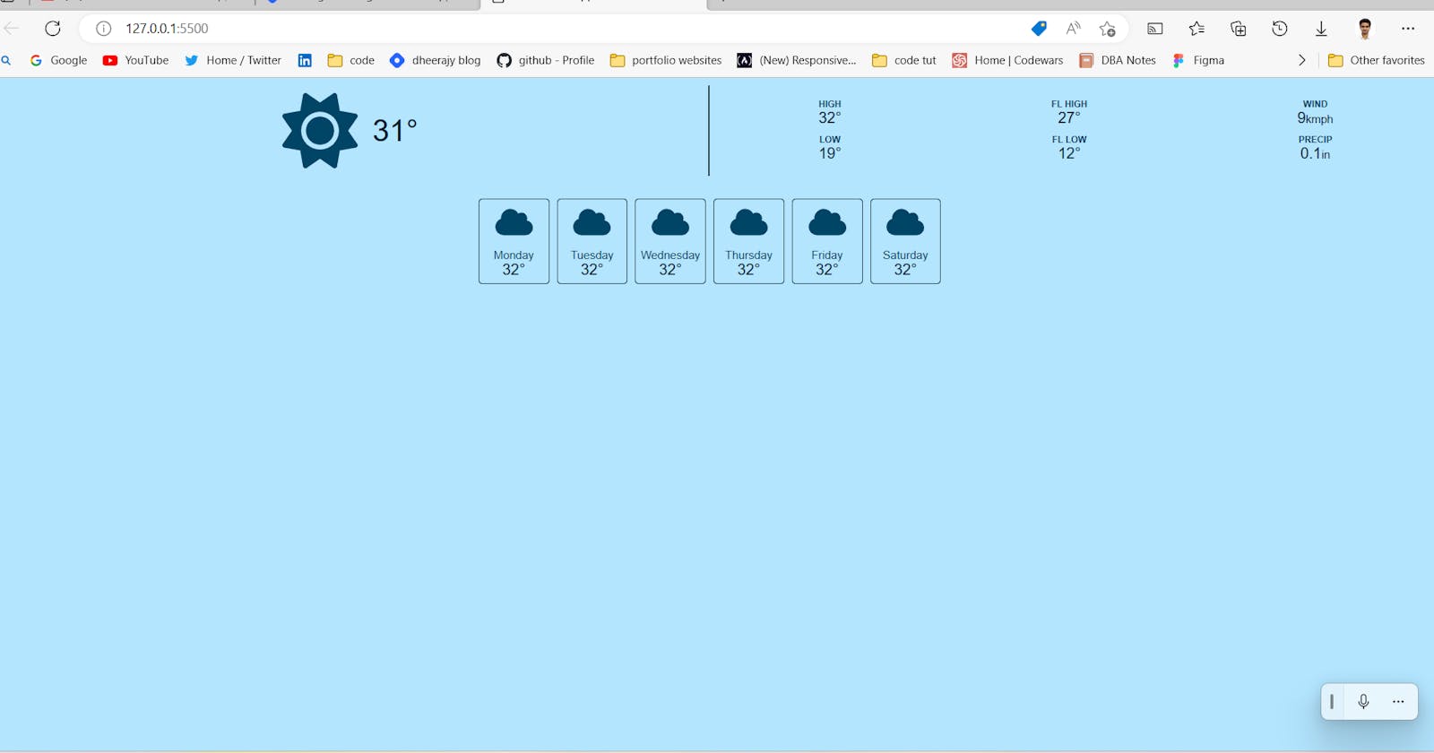 Building A Weather App In JavaScript Day 74