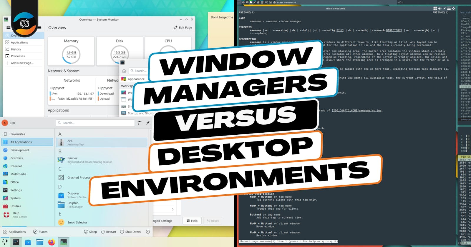 Customizing Your Linux Desktop: Window Managers vs Desktop Environments