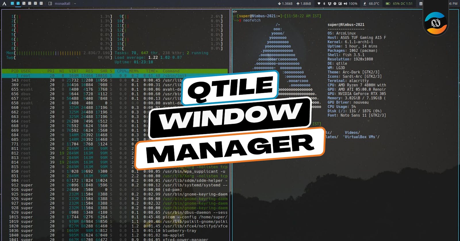 Maximize Your Productivity with Qtile: A Tiling Window Manager for Linux
