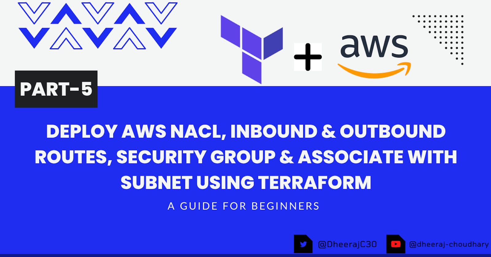 Deploy AWS NACL, Inbound & Outbound Routes, Security Group & Associate With Subnet Using Terraform