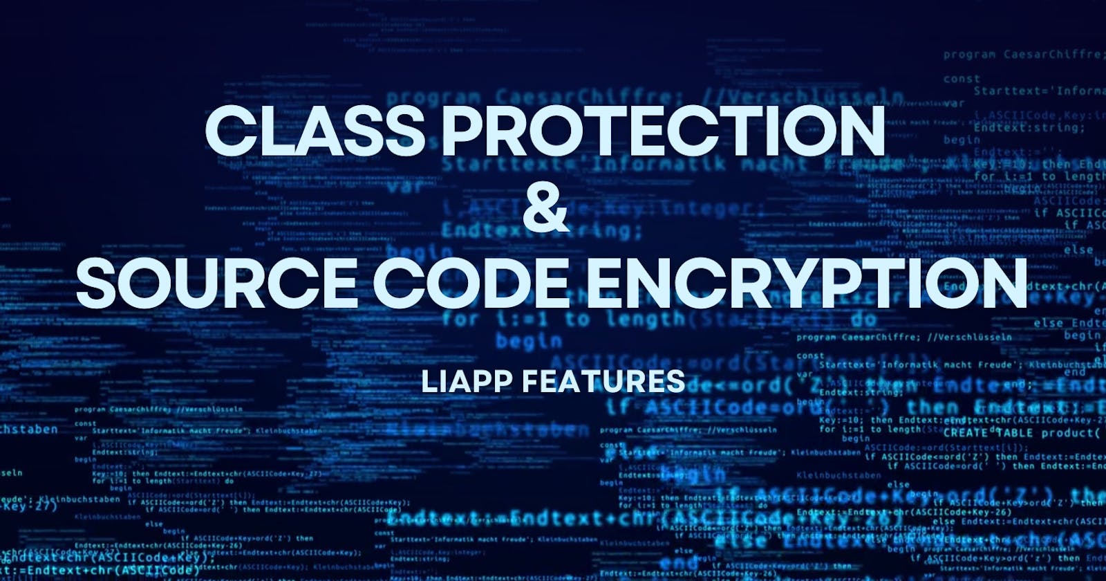[LIAPP FEATURES] Class Protection & Source Code Encryption