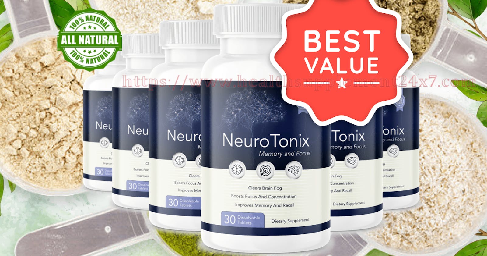 NeuroTonix [#1 Premium Brain Probiotics Pills] Enhance Focus Memory | Mental Energy And Brain Health(Spam Or Legit)