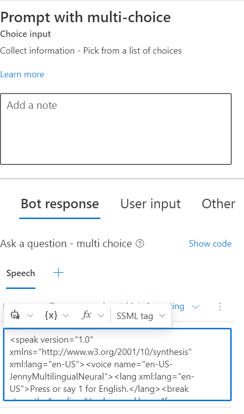 Figure 8: add "Ask a question"