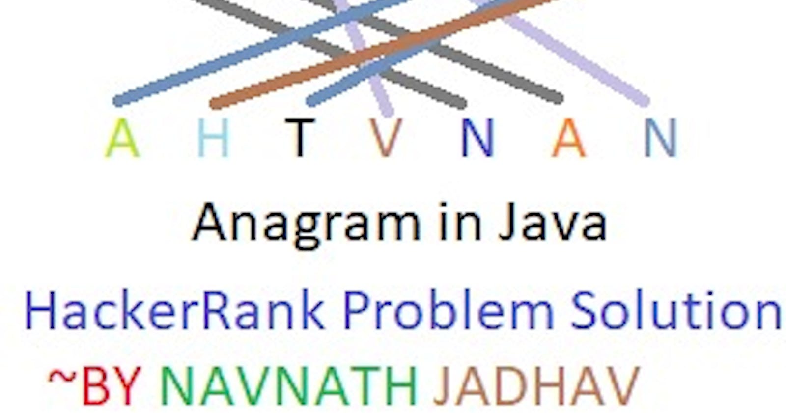 Java Anagram: HackerRank Problem Solution in Java