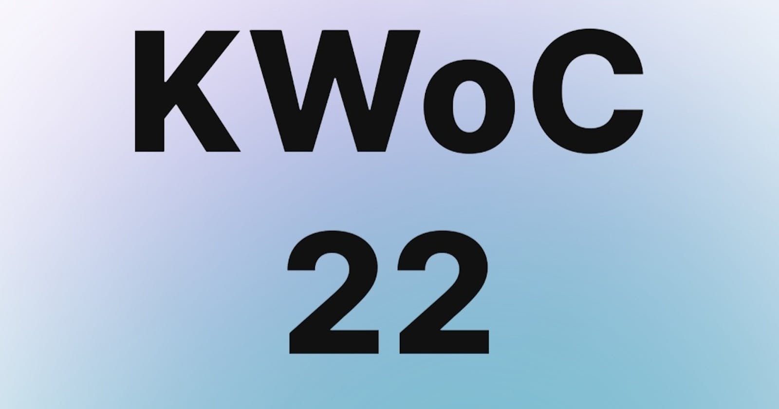 KWOC '22: My experience in my first Winter of code competition