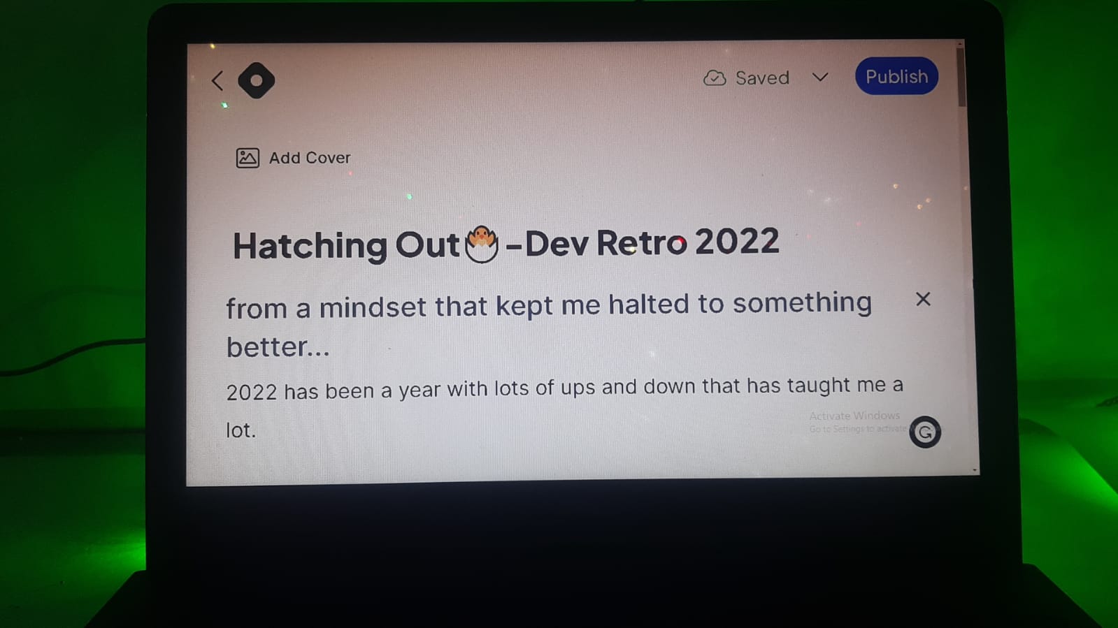 Hatching Out🐣-Dev Retro 2022