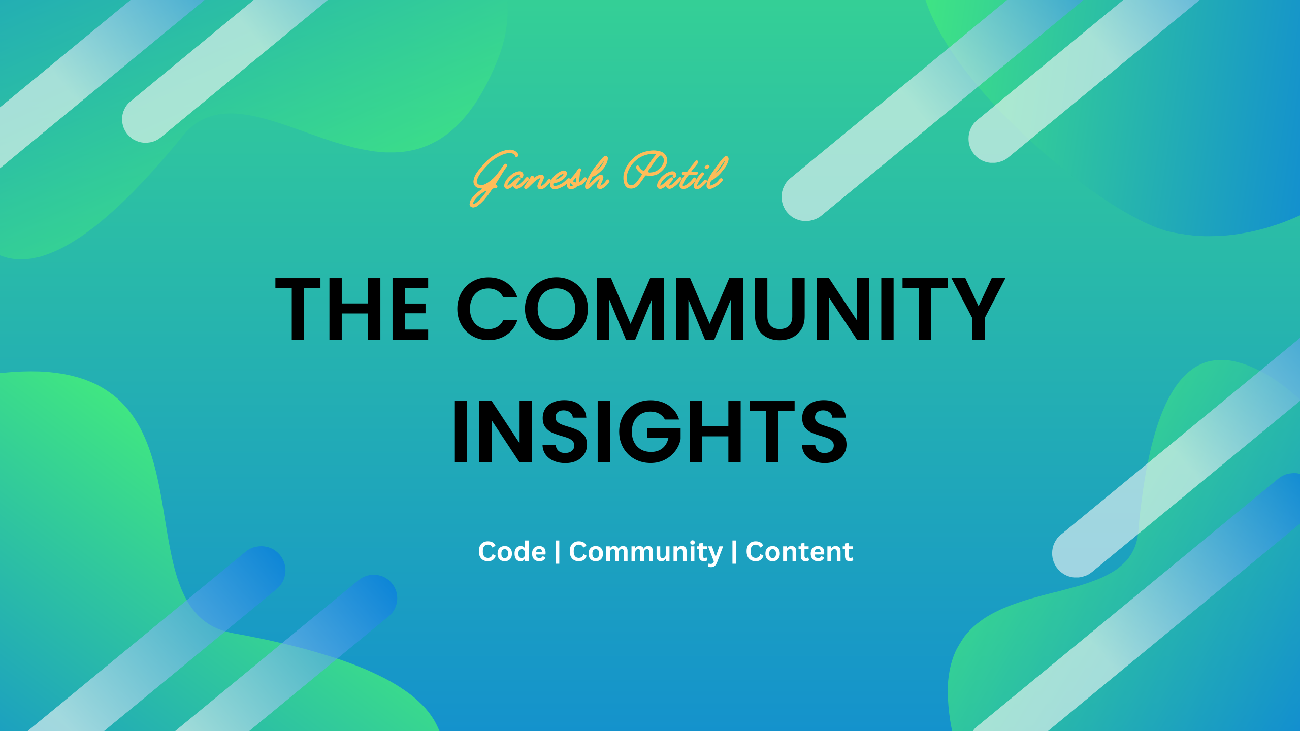 THE COMMUNITY INSIGHTS 