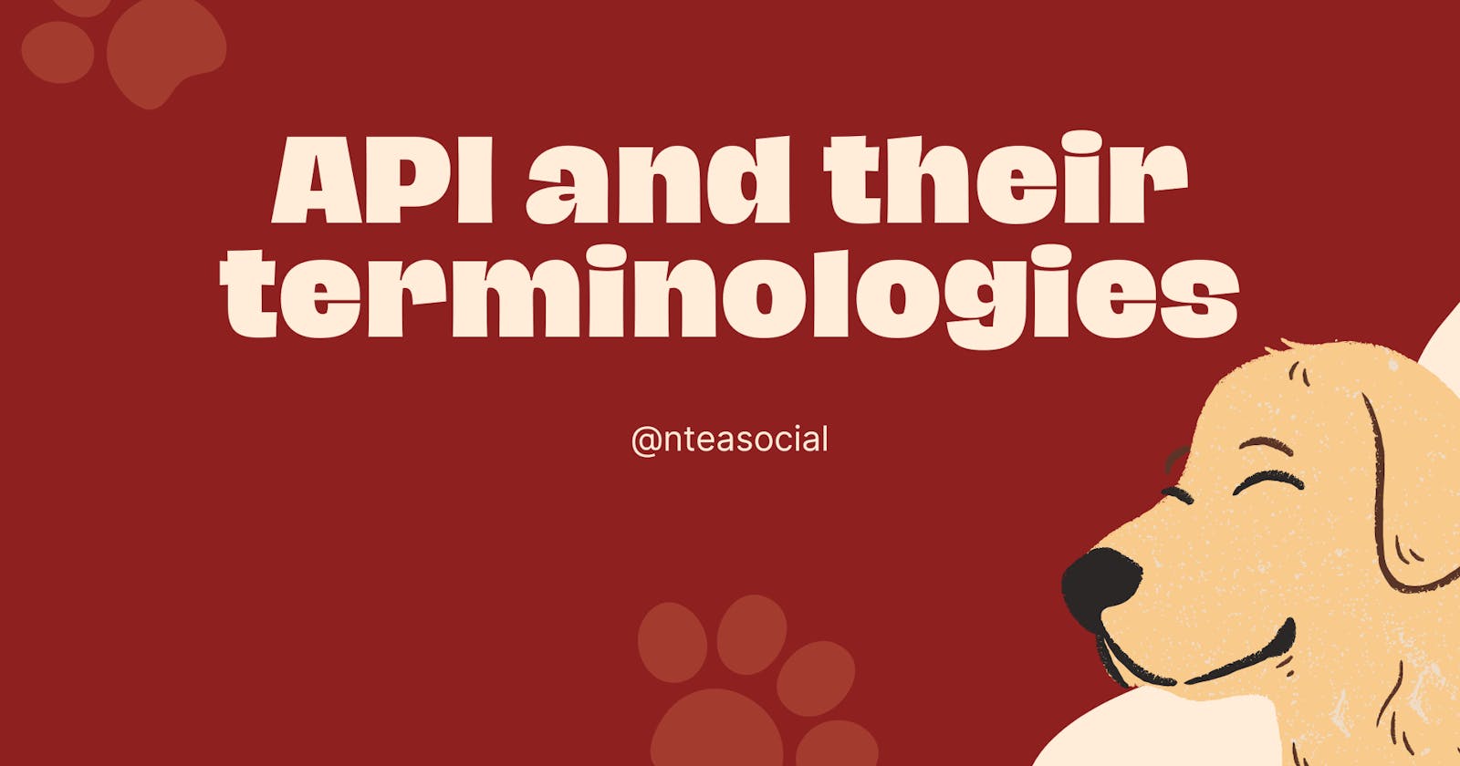 APIs and their terminologies