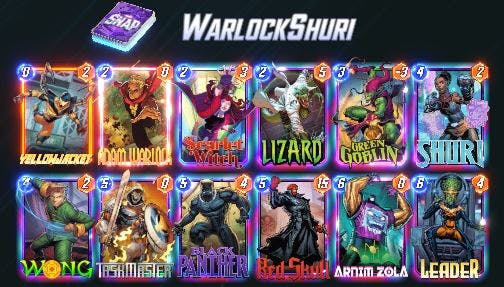 Initial Shuri list I was playing in the ladder at the start of the season