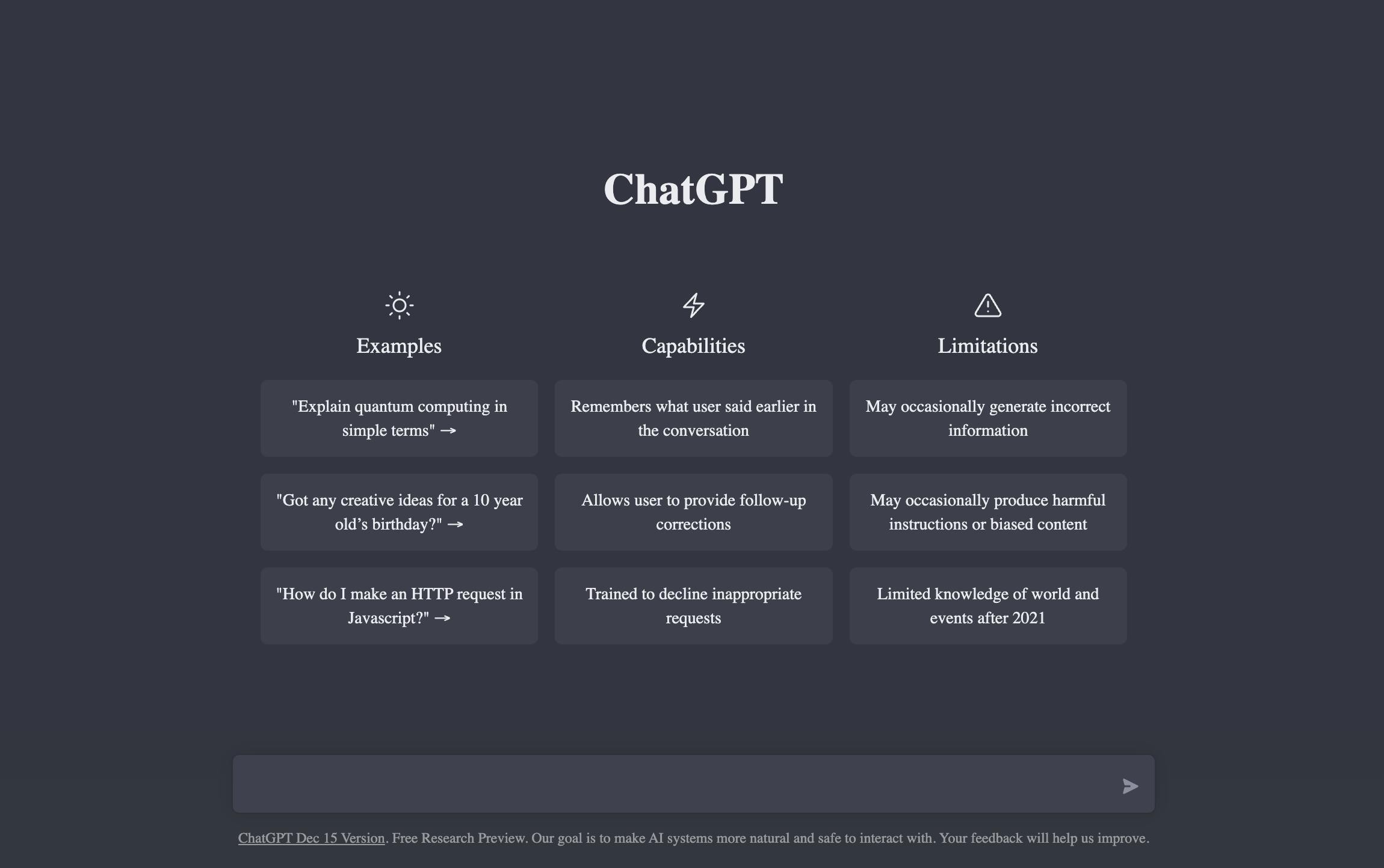 chat GPT artificial intelligence bot