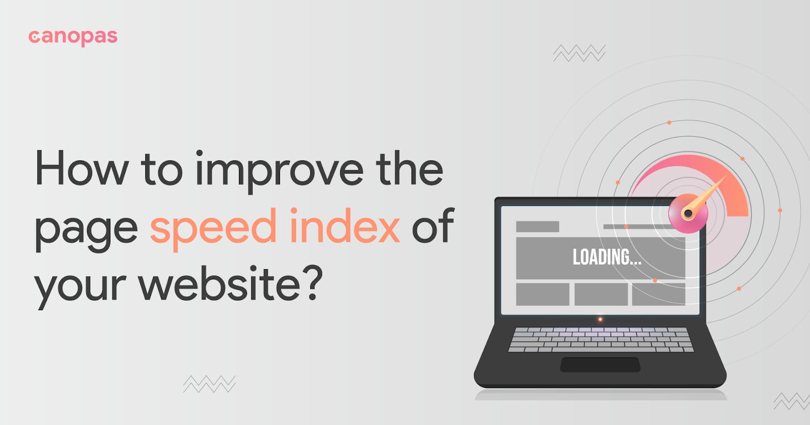 How to improve the page speed index of your website?