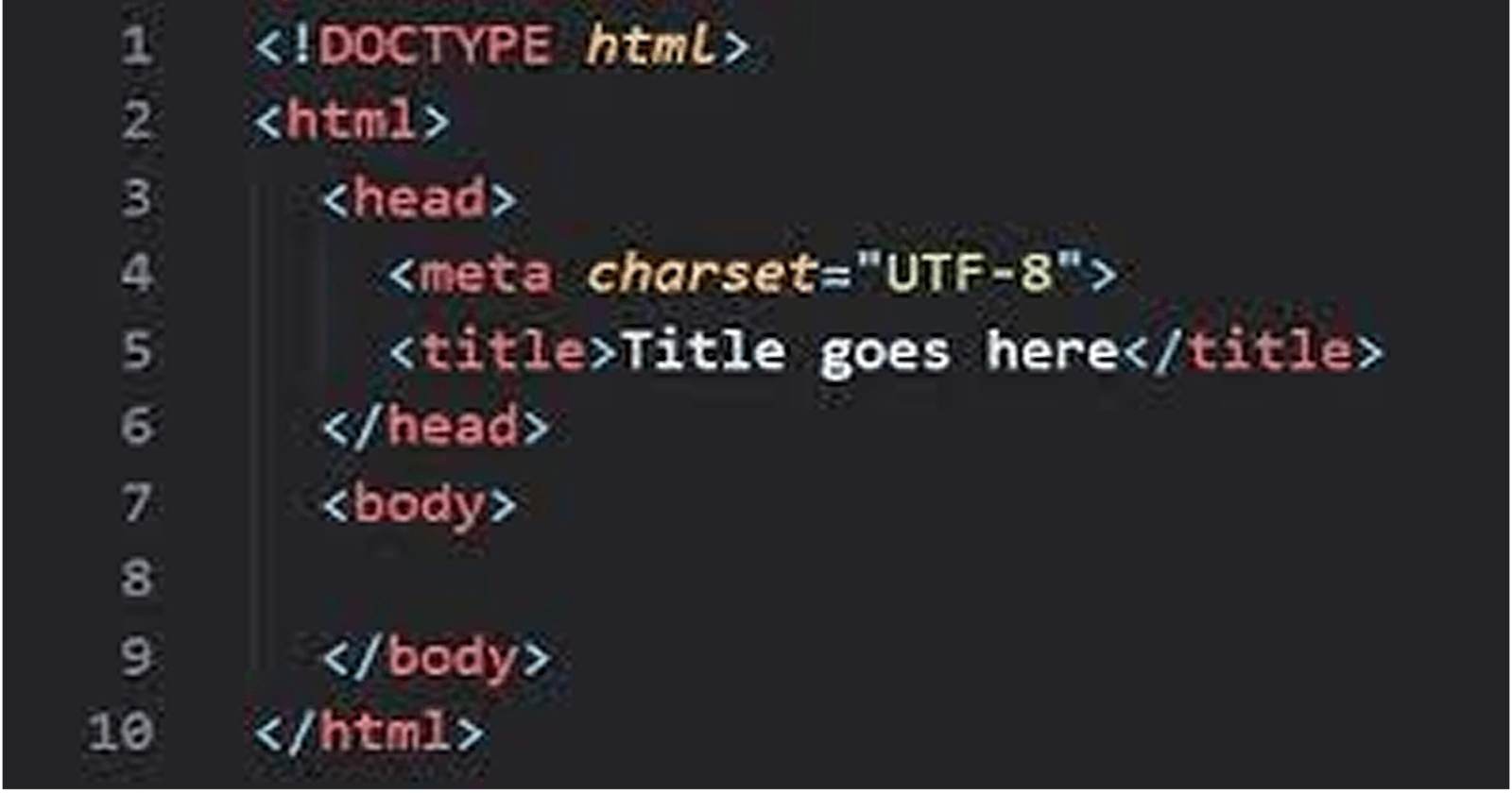 HTML Fundamentals