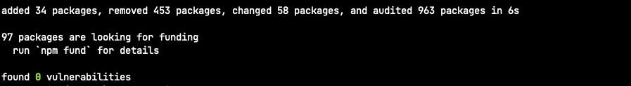 All vulnerable packages are updated.