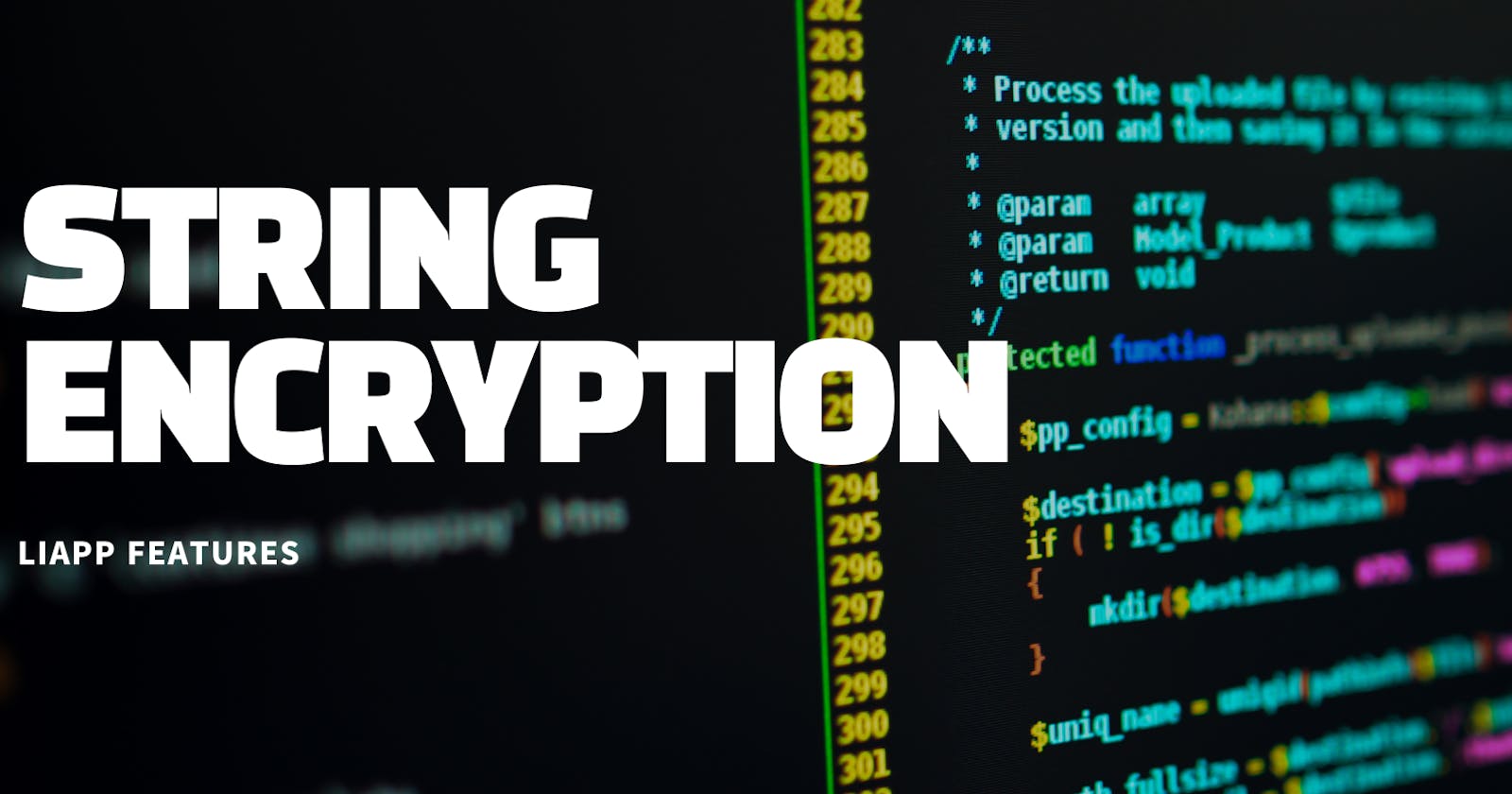 [LIAPP FEATURES] String Encryption