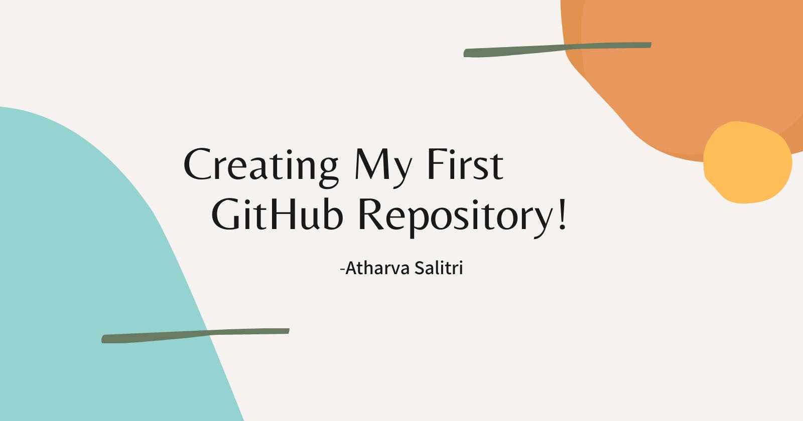 Creating My First GitHub Repository! 🚀