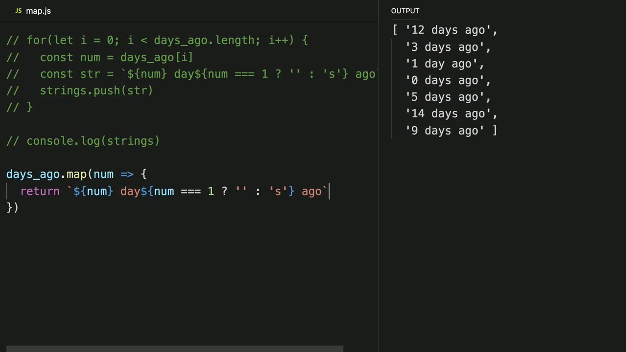 map: A JavaScript Iterator