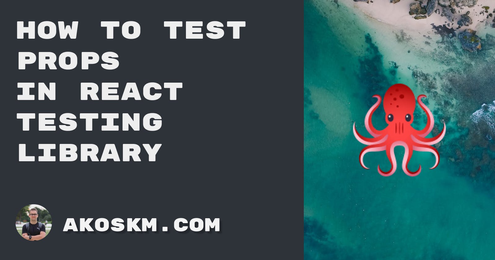 How to test props in React Testing Library