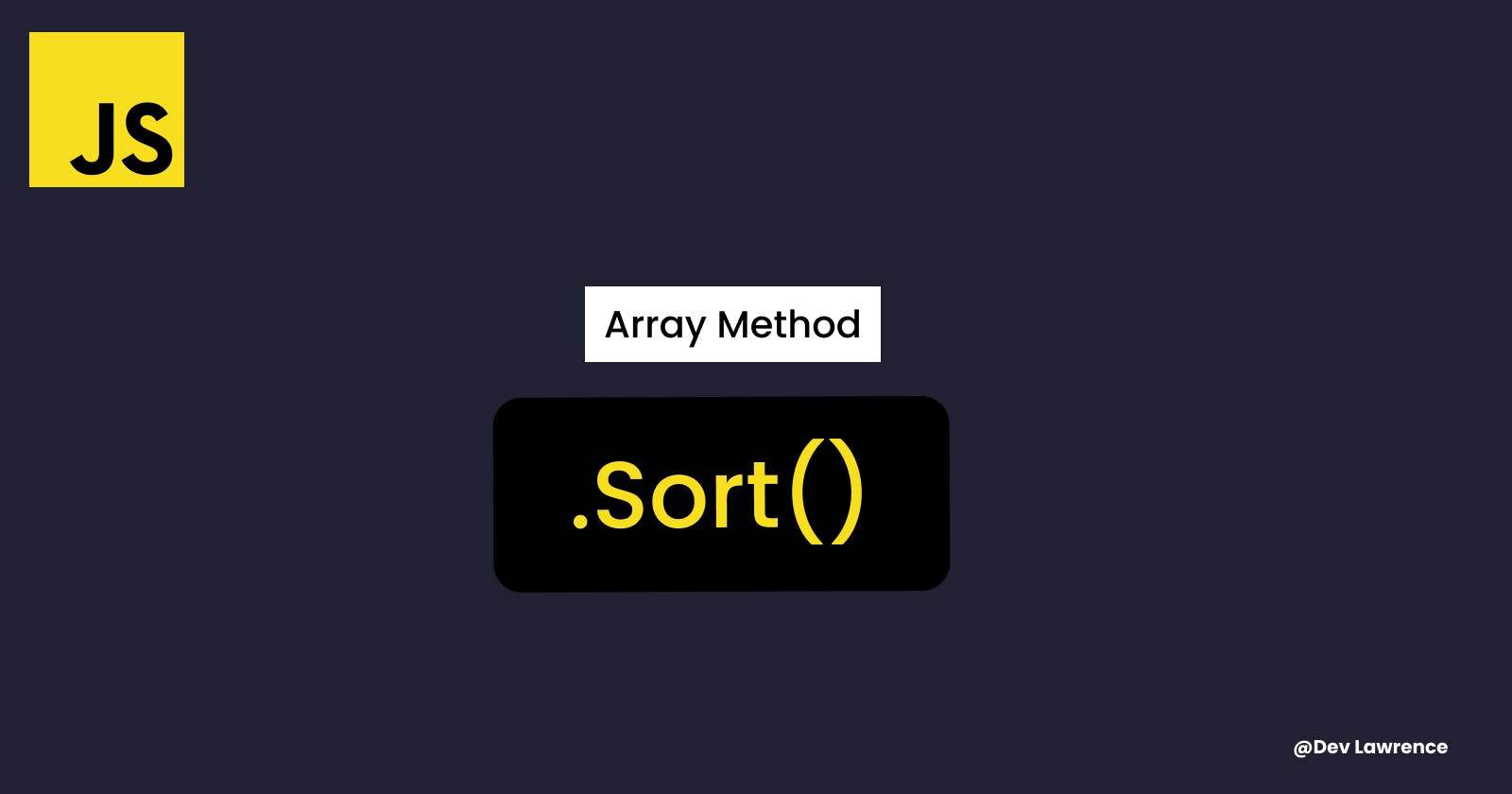 Sort array method ()
