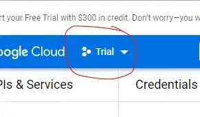 Here, I have already selected a project called “Trial”