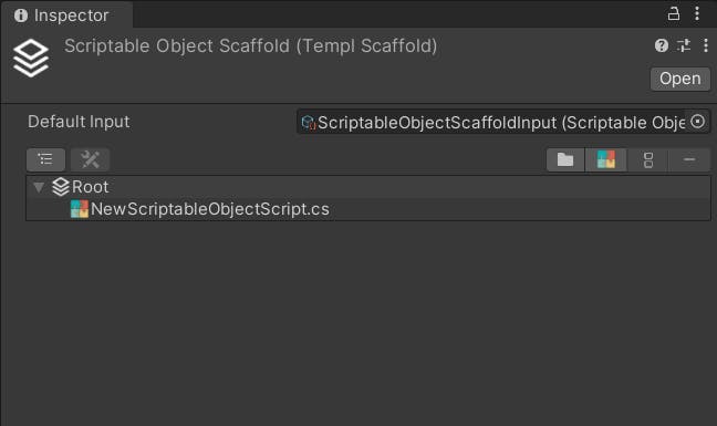 Scaffold with Default Input