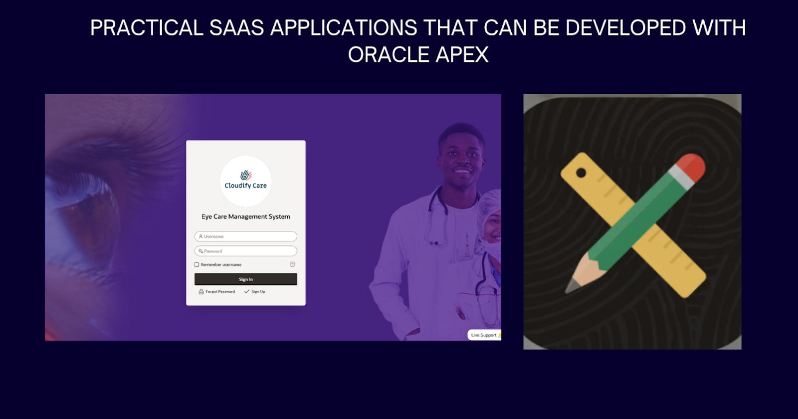 Practical SaaS Application that can be developed with Oracle APEX.