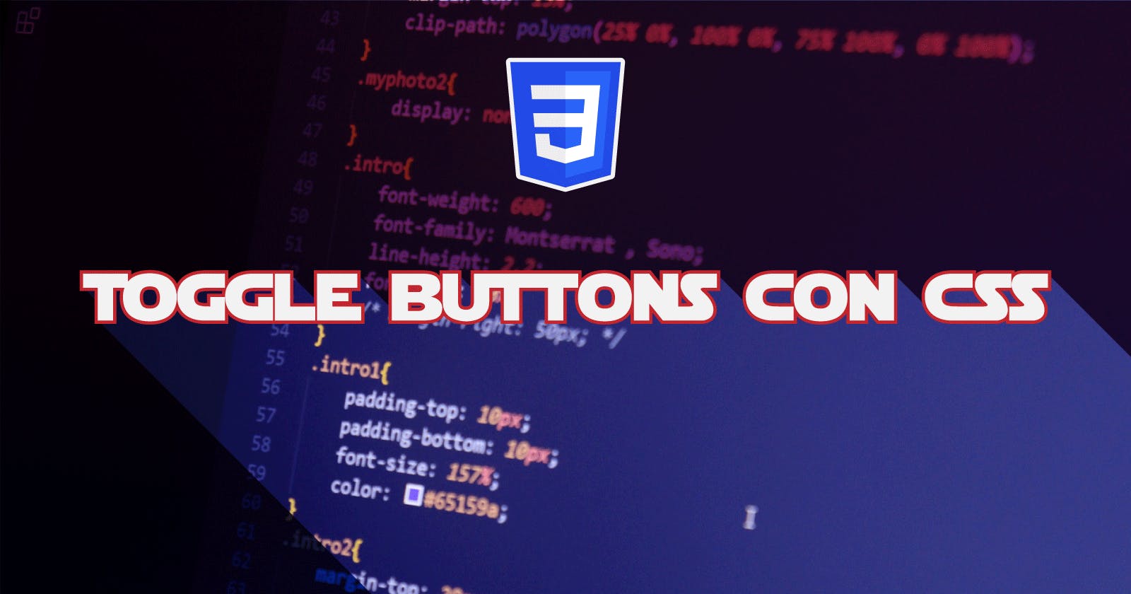 Toggle Buttons con CSS sin Javascript