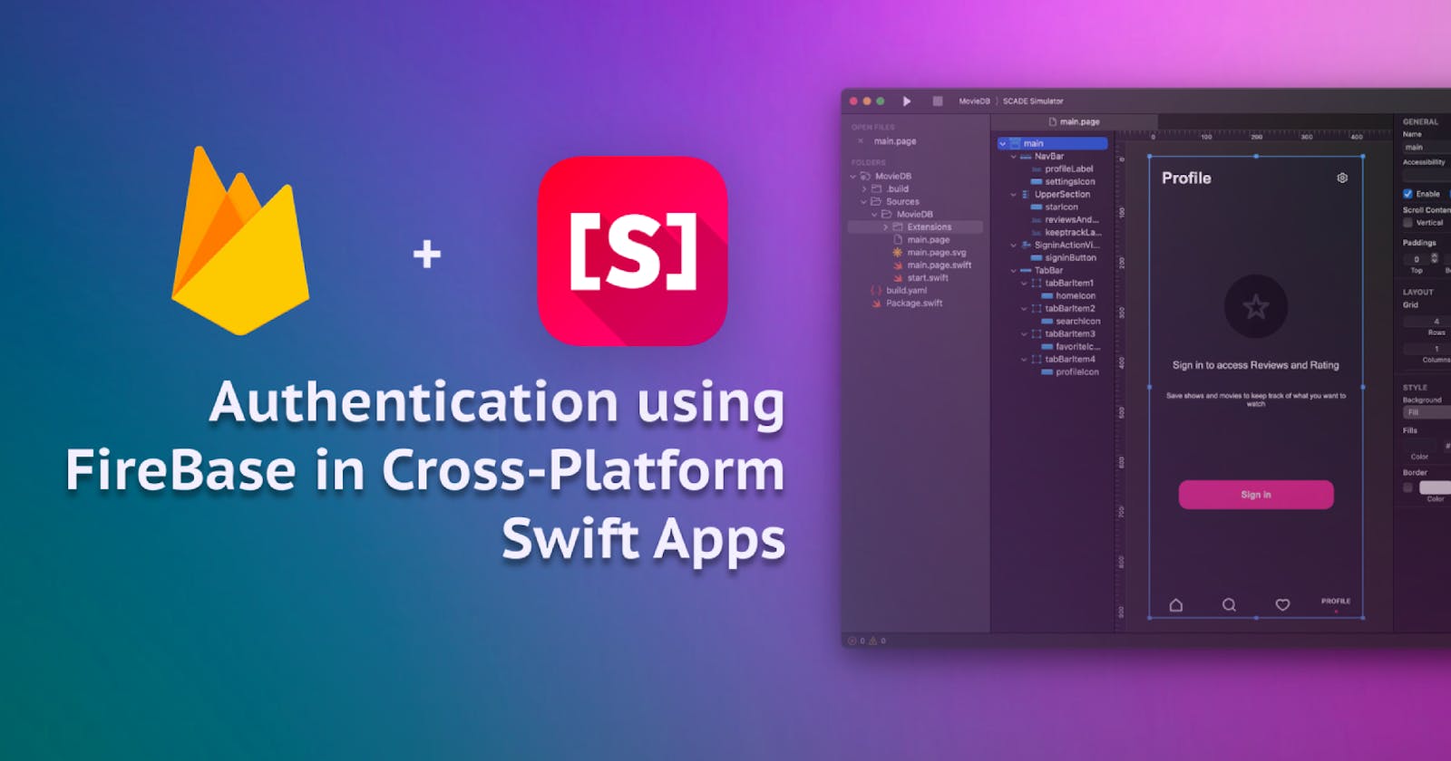 Authentication using FireBase in Cross-Platform Swift Apps