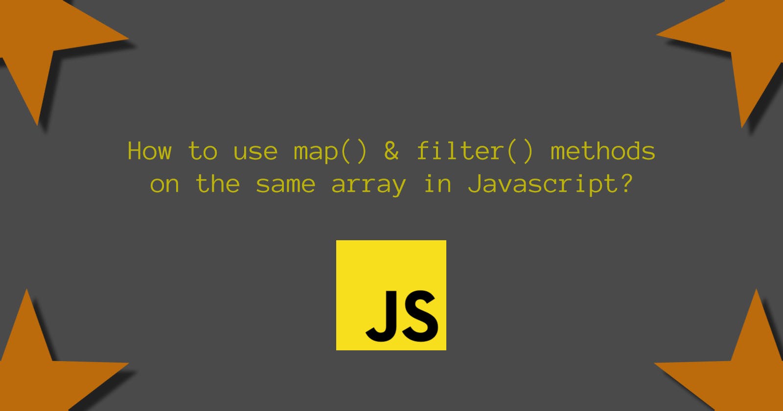 How to use map() and filter() methods on the same array in JavaScript?
