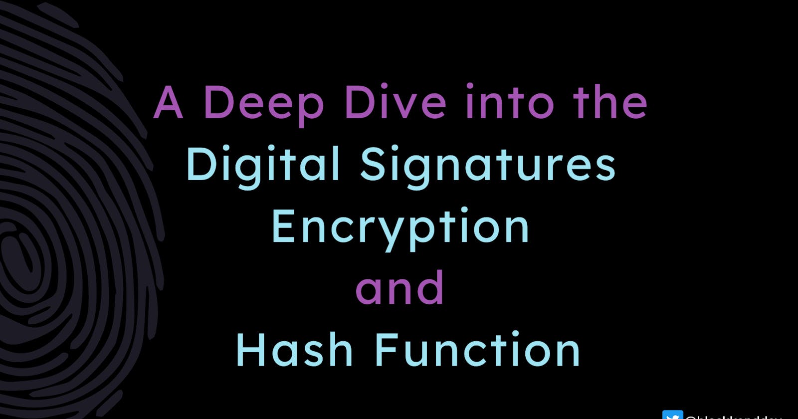 A Deep Dive into the Digital Signatures, Encryption, and Hash Function