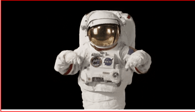 spaceman pointing to the extra space below the image