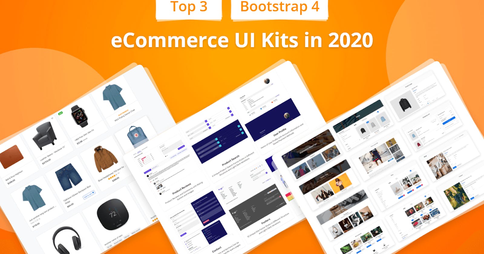 Top 3 eCommerce Bootstrap 4 UI Kits In 2021