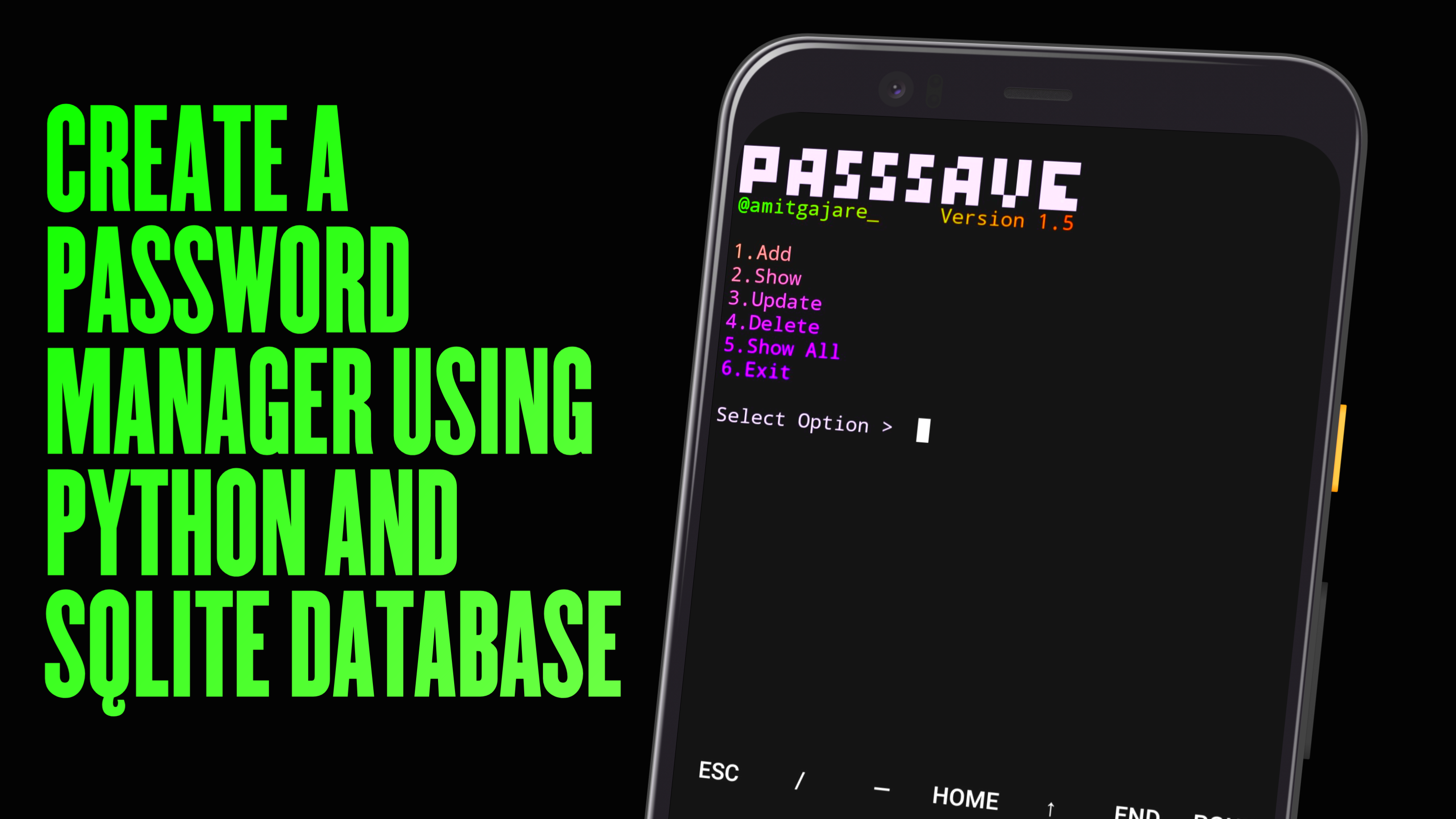 Create A Password Manager Using Python And SQLite Database